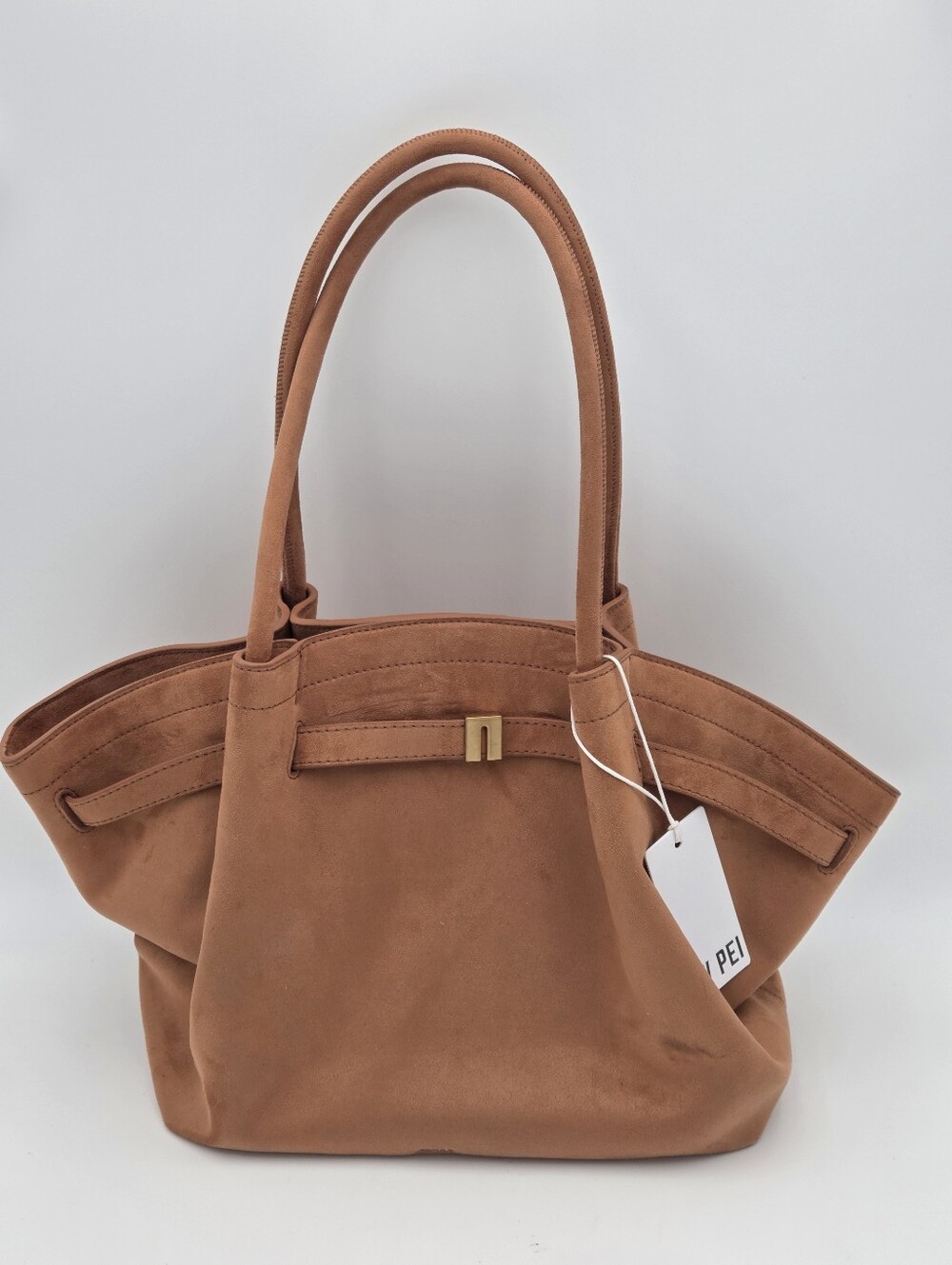 JW PEI Hana Medium Faux Suede Tote Bag - Brown